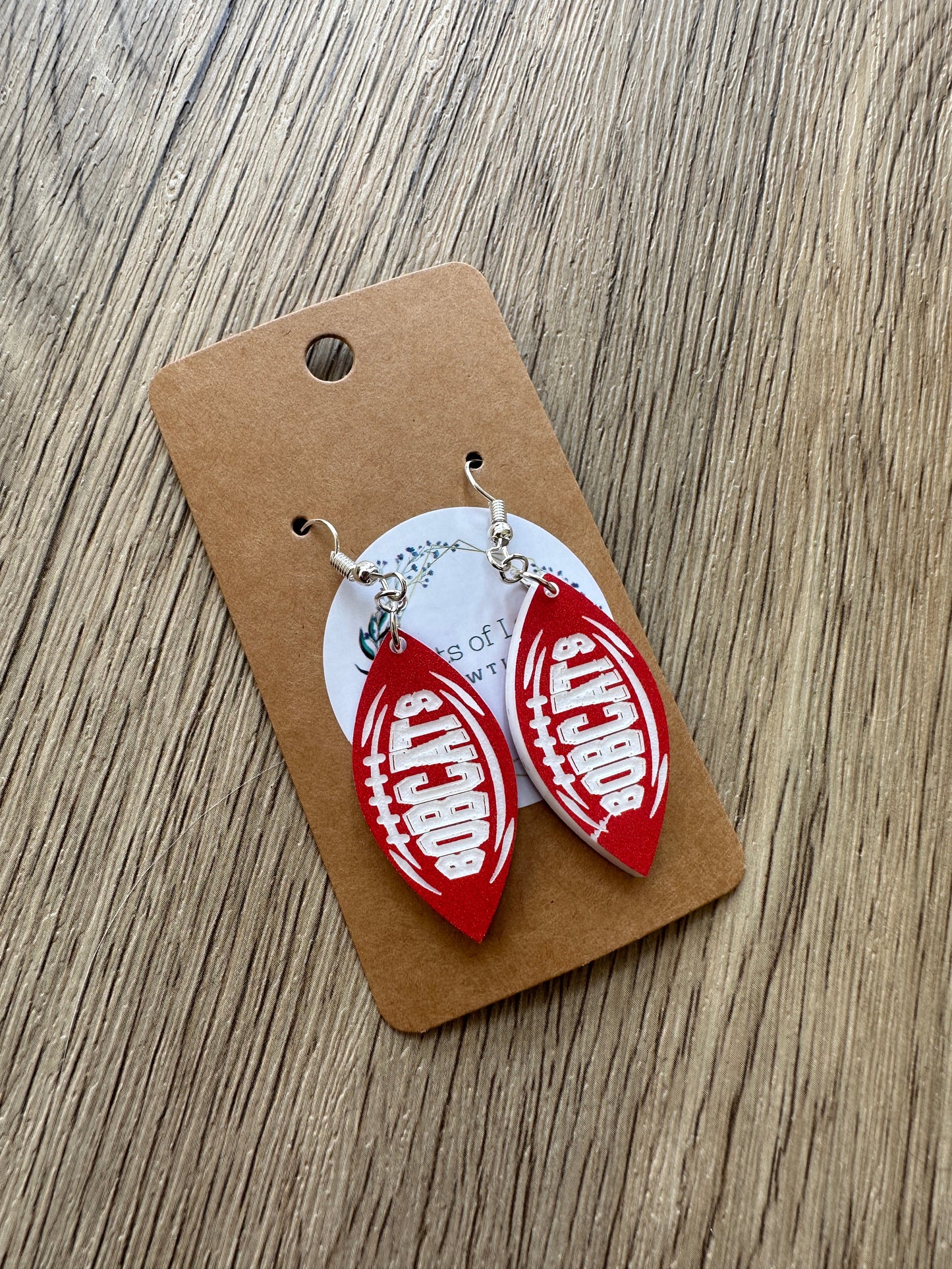 Madison Mini Football Earrings