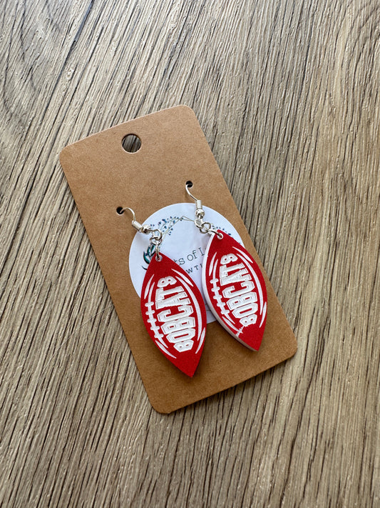 Madison Mini Football Earrings