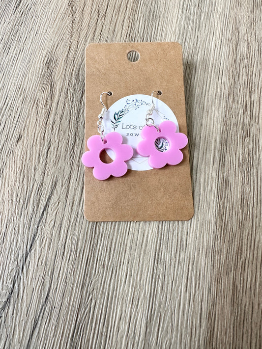 Bubble Gum Mini Daisy Earrings
