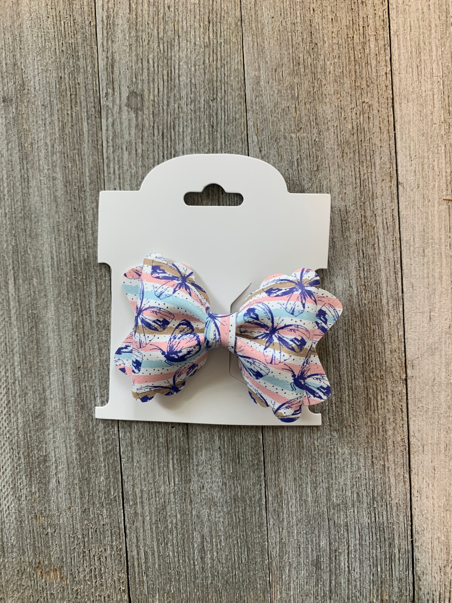 Striped Butterflies Grace Bow