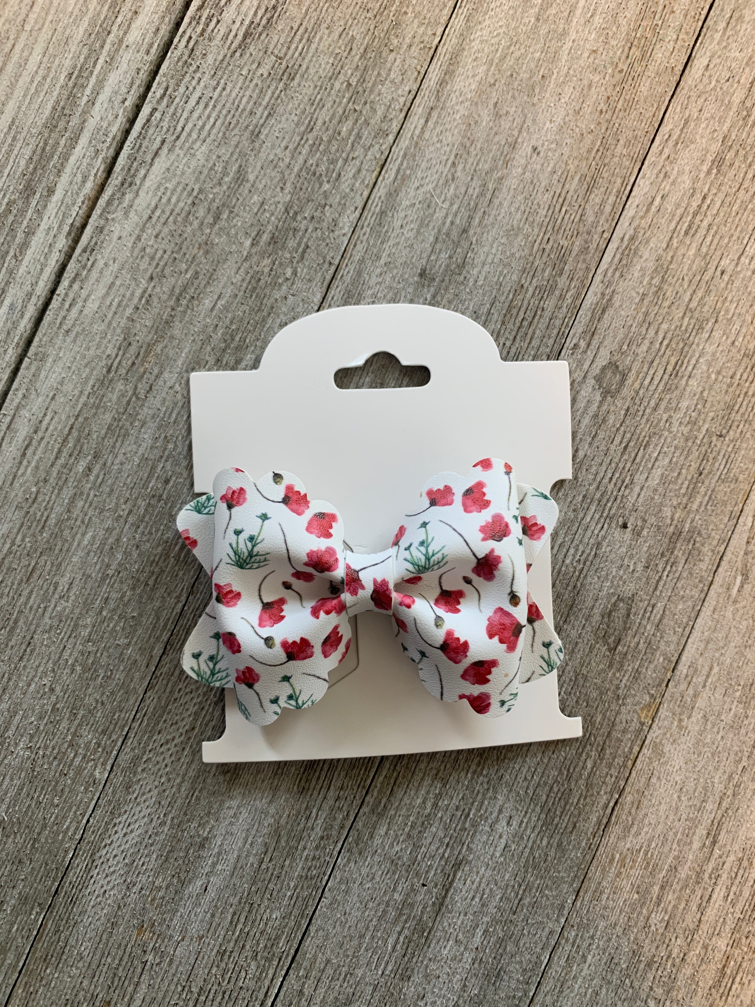 Red Poppy Grace Bow