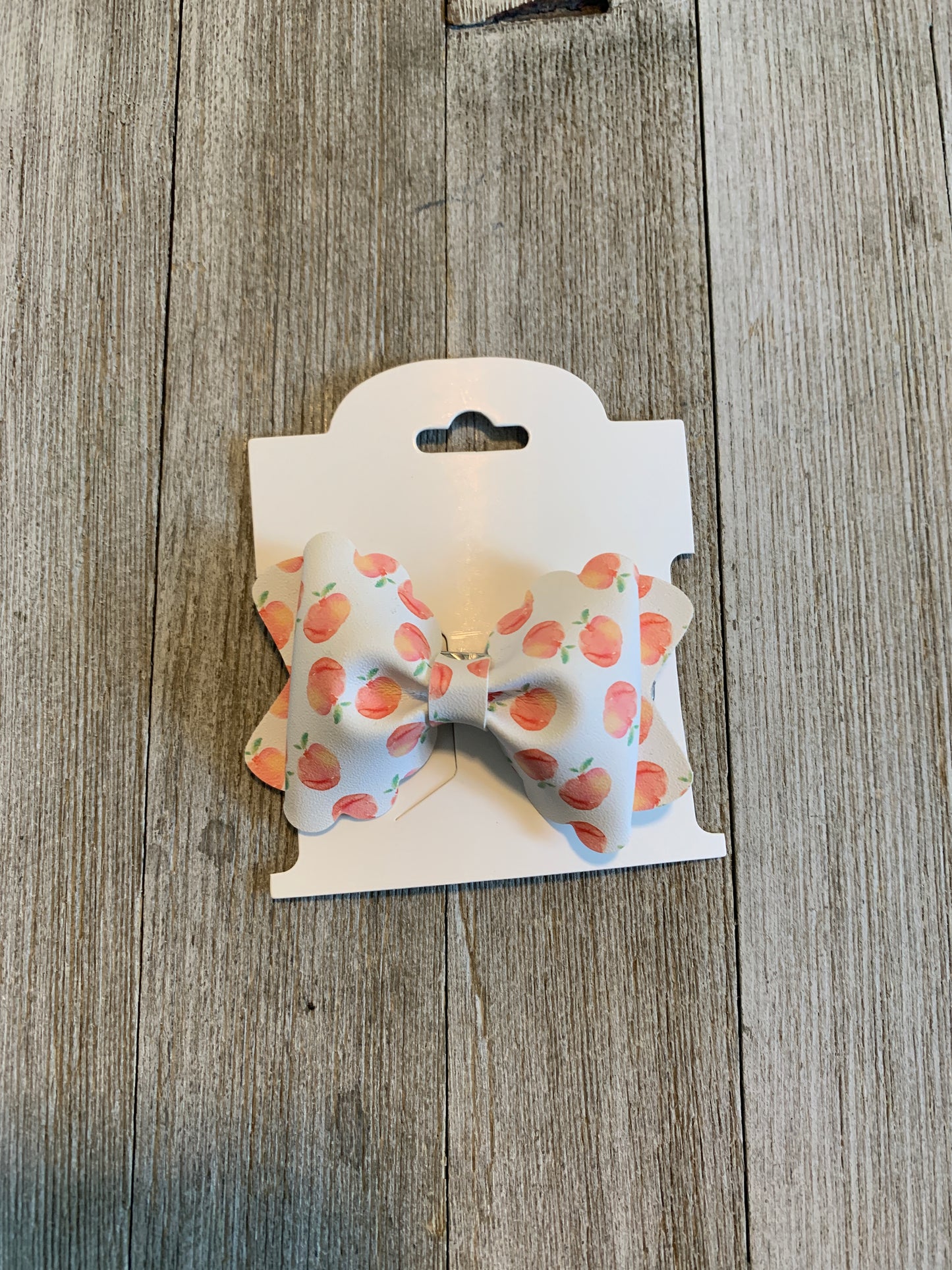 Watercolor Peach Grace Bow