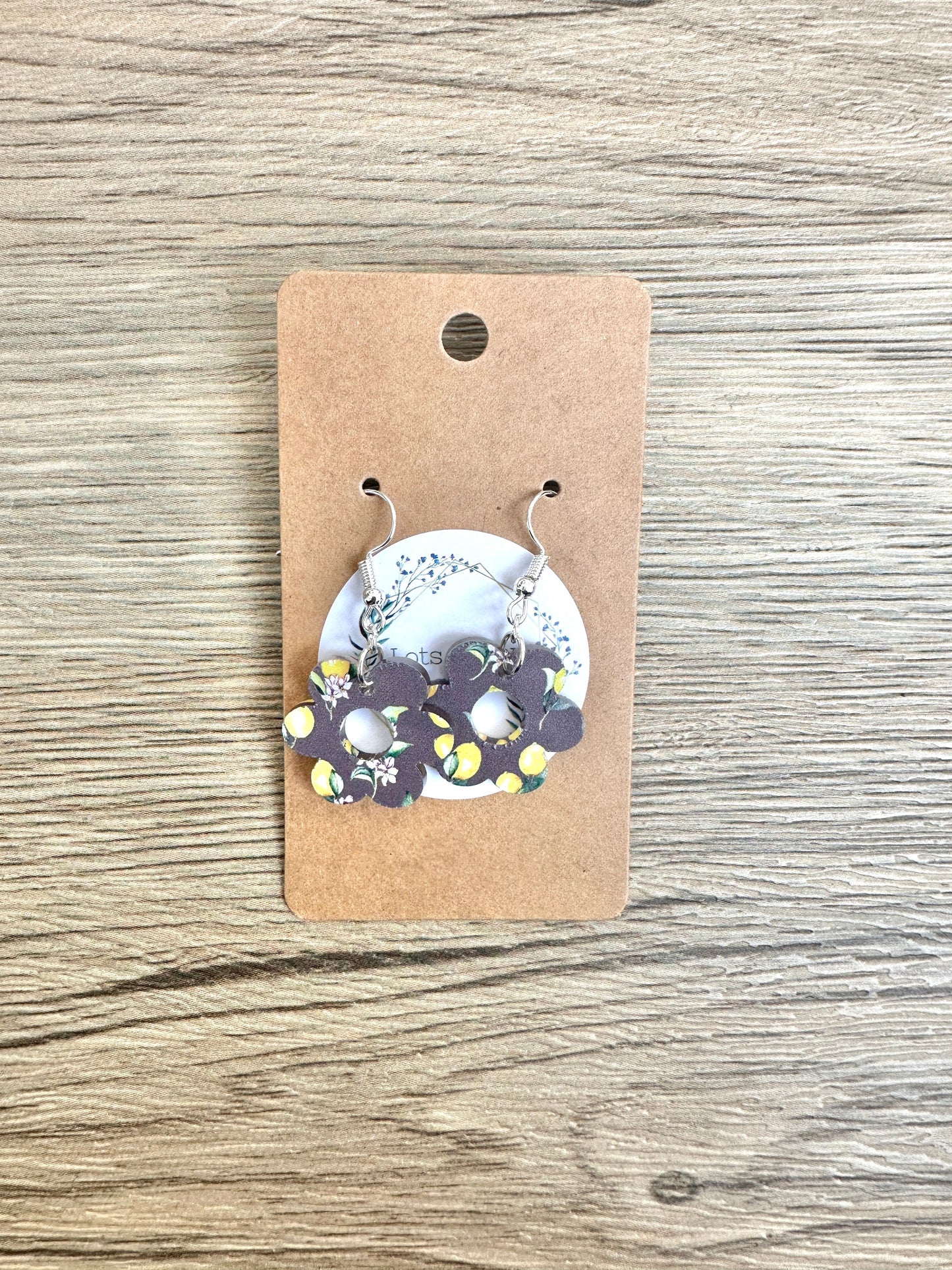 Lemon Mini Daisy Earrings