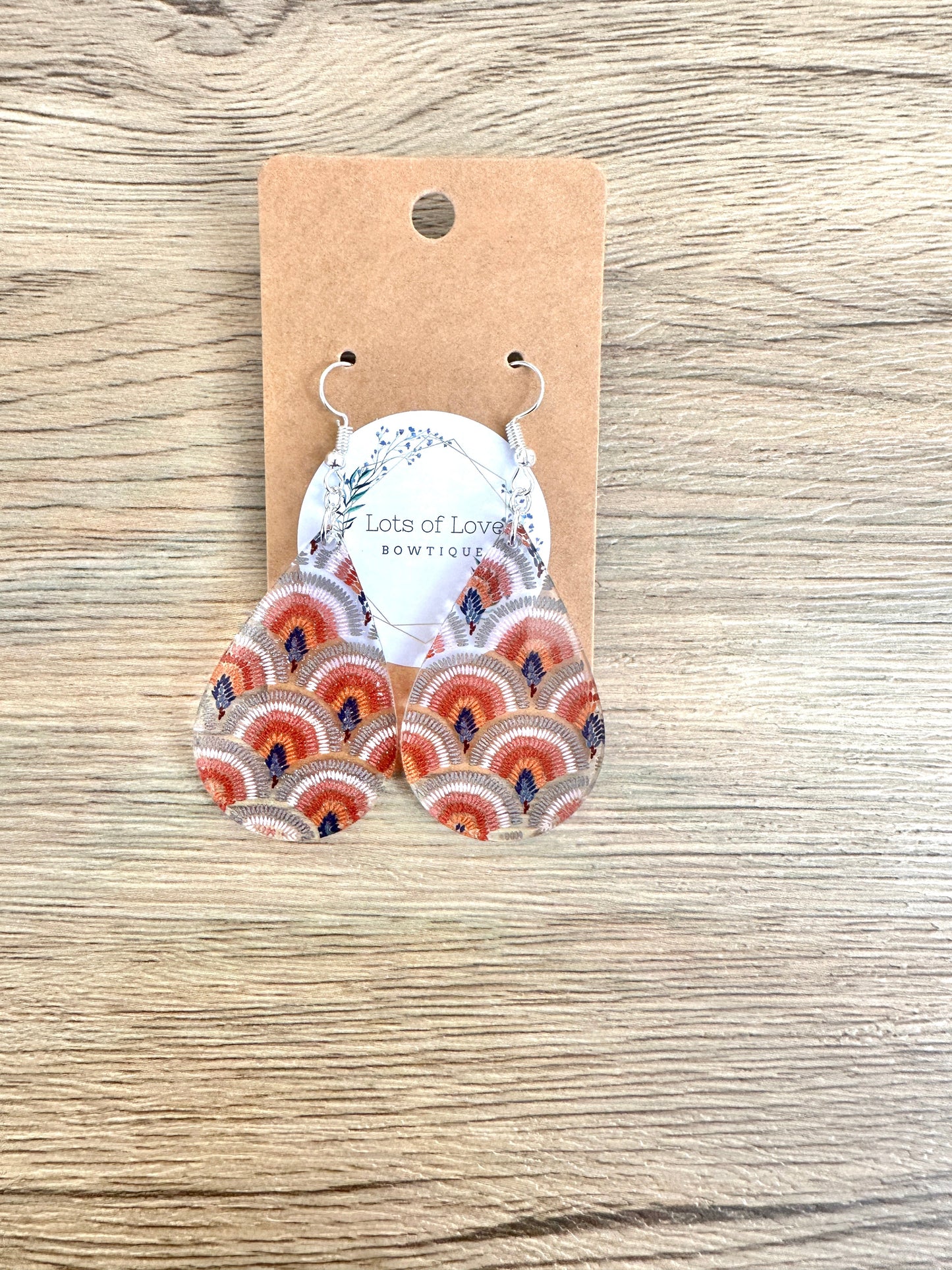 Boho Rainbow Teardrop Earrings