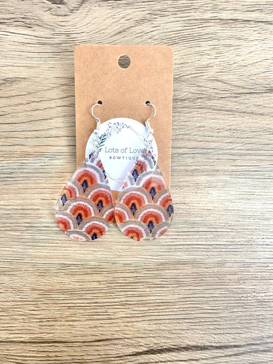 Boho Rainbow Teardrop Earrings
