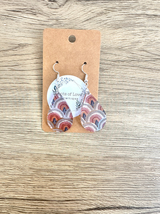 Boho Rainbow Mini Teardrop Earrings