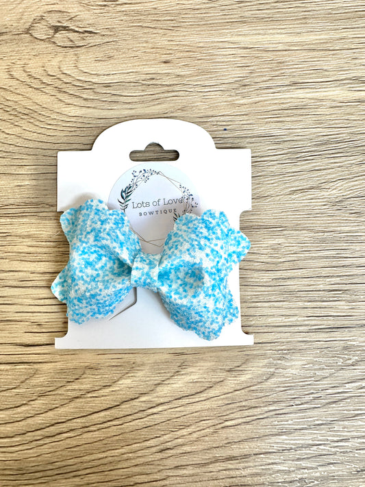 Blue Snow Cone Glitter Grace