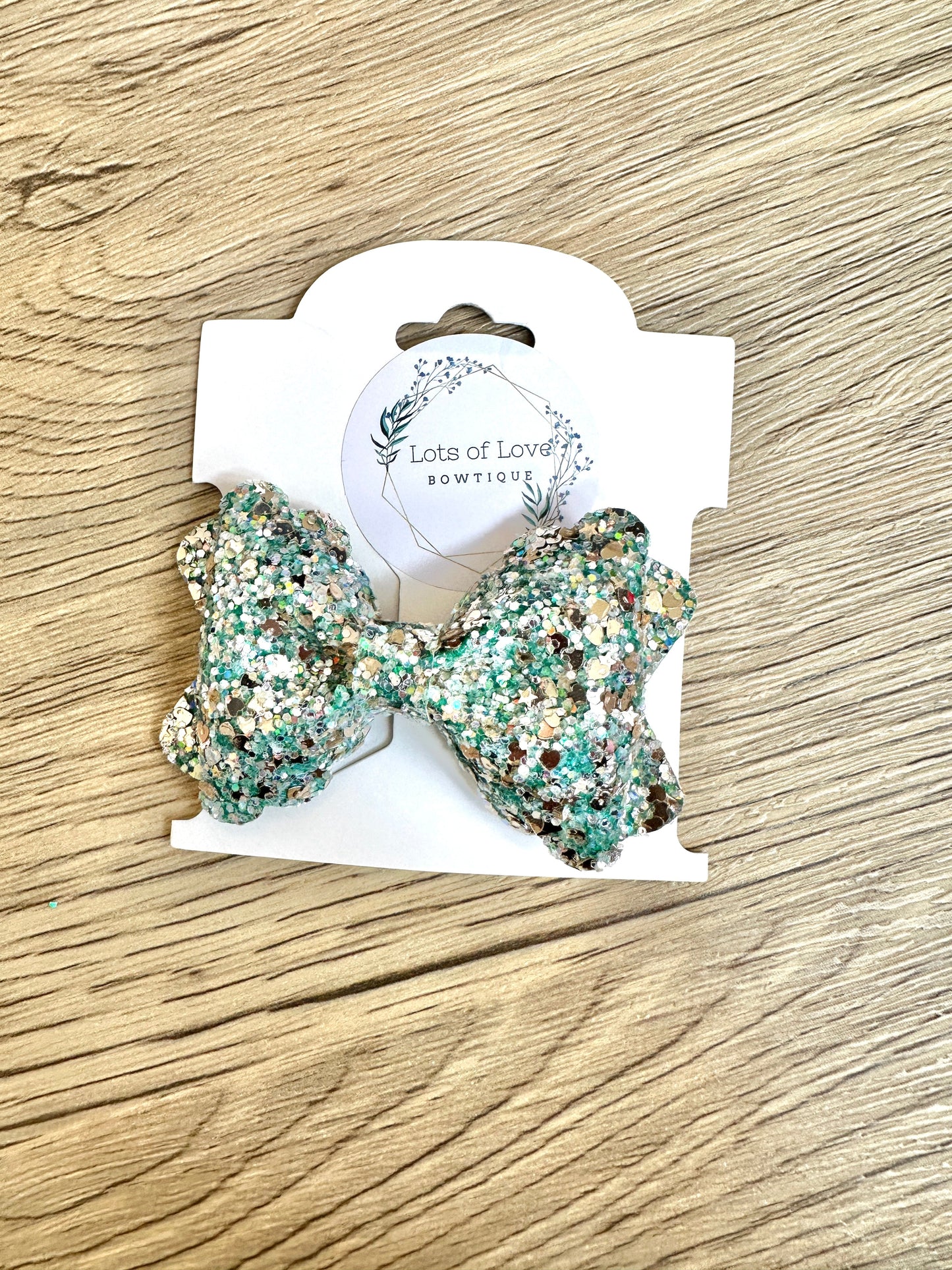 Mint and Gold Glitter Grace