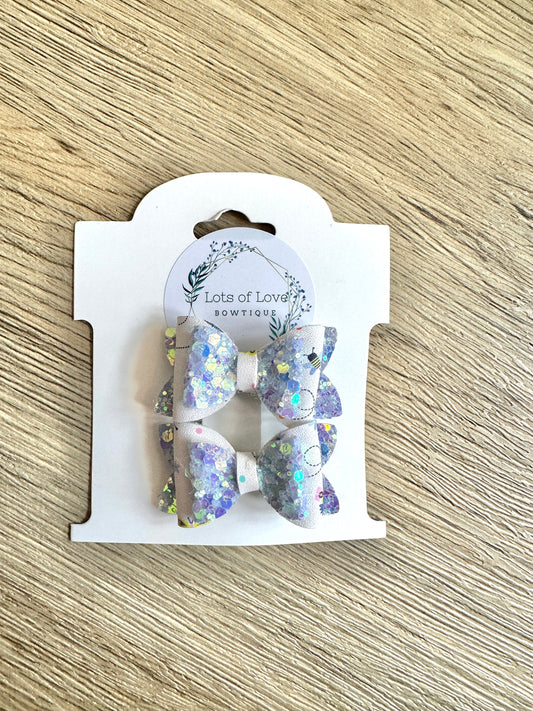 Speckles Top Mini Payton Pigtail Set