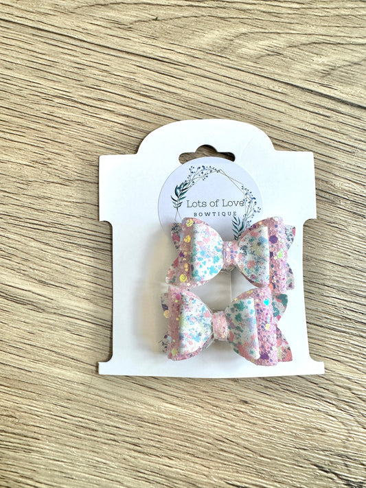 Glitter Top and Speckles Mini Payton Pigtail Set