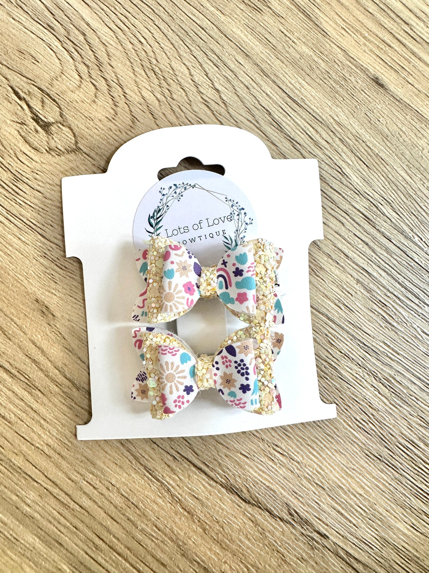 Sunshine and Rainbows Mini Payton Pigtail Set