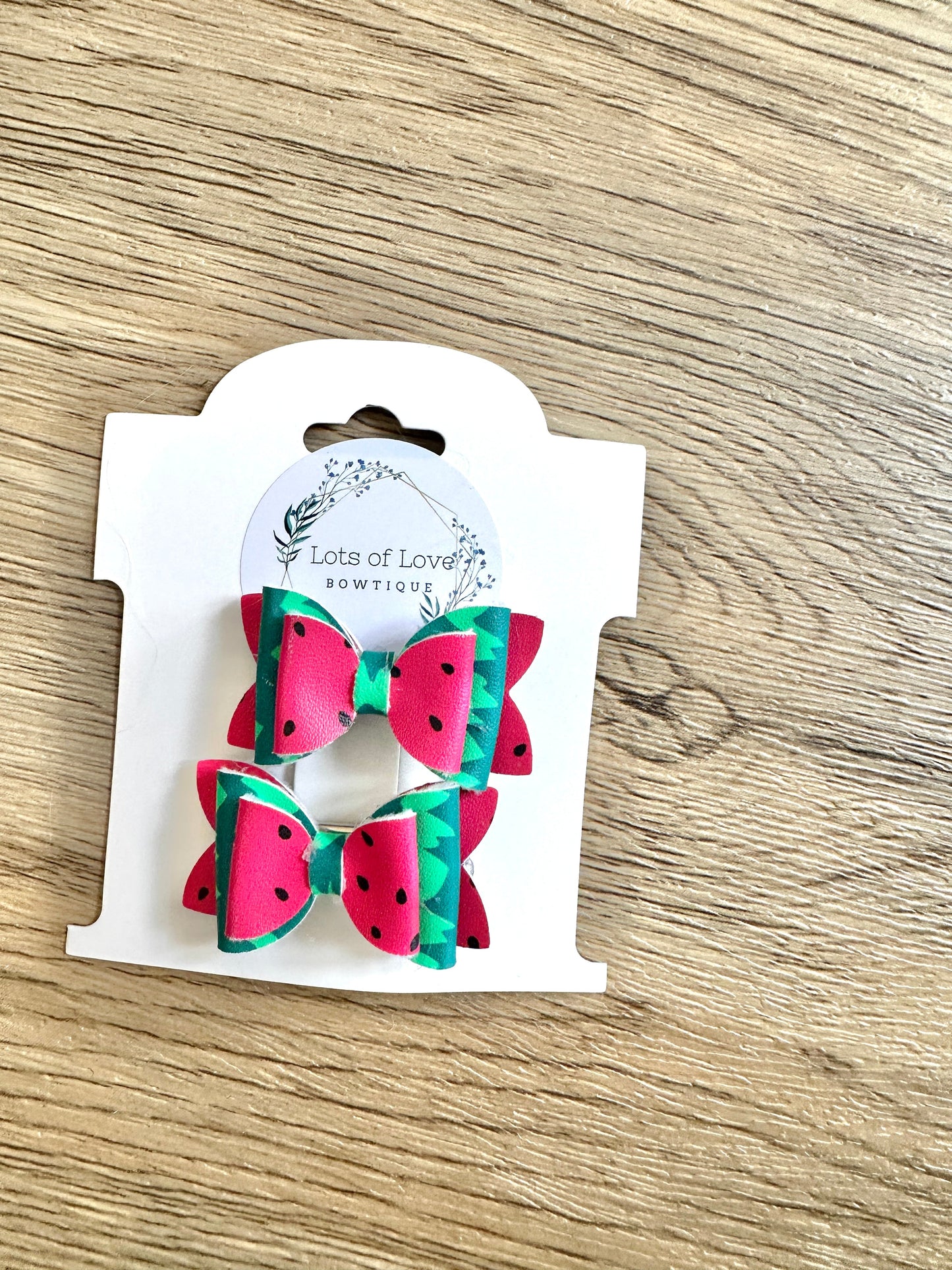 Watermelon Seed Top Mini Payton Pigtail Set