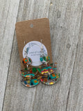Clear Camping Acrylic Double Drop Earrings