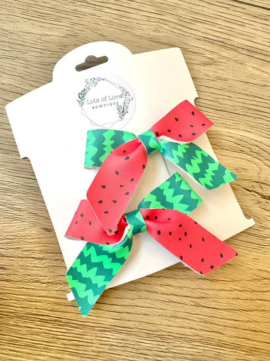 Watermelon Blakley Pigtail Set