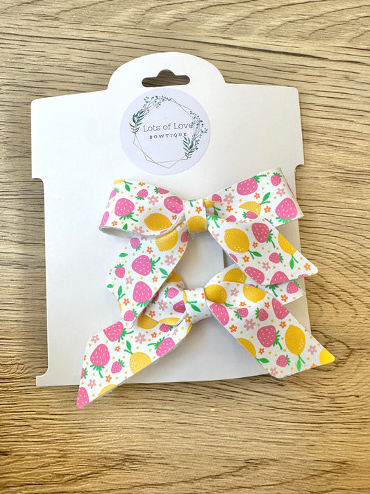 Strawberry Lemondade Blakley Pigtail Set