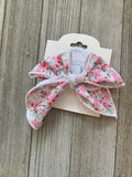Floral Surged Edge Bow
