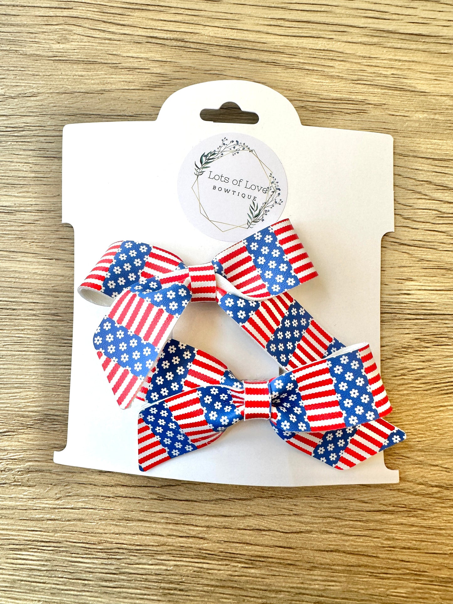 Patriotic Stripe Blakley Pigtail Set