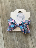 Navy Stripe Jordyn Bow