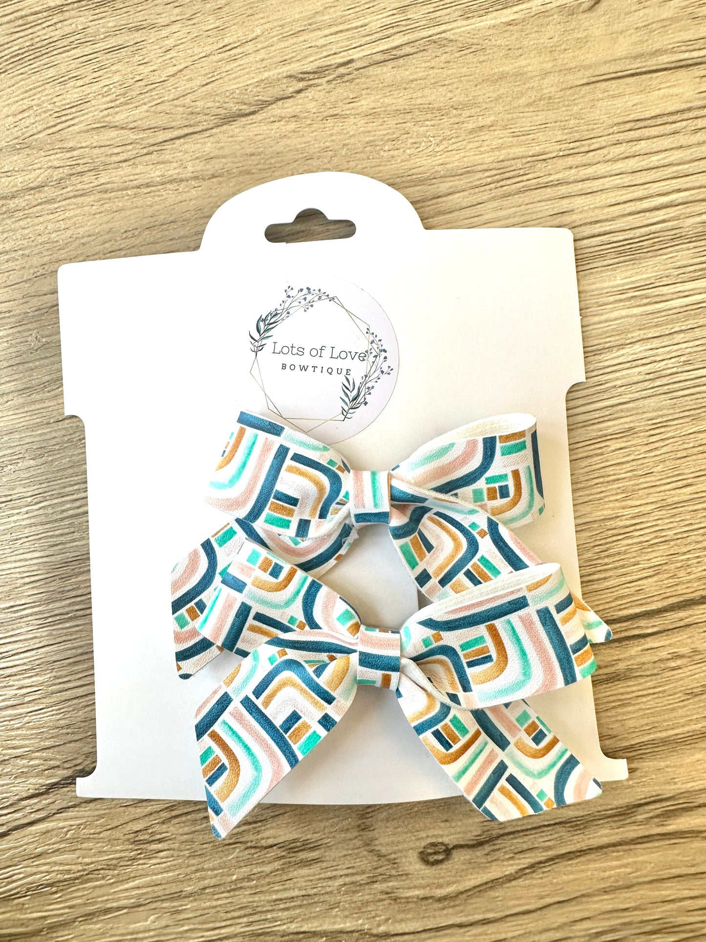 Geometric Lines Blakley Pigtail Set