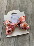 Floral Velvet Jordyn Bow