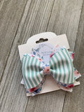 Stripes on Floral Phoebe Bow