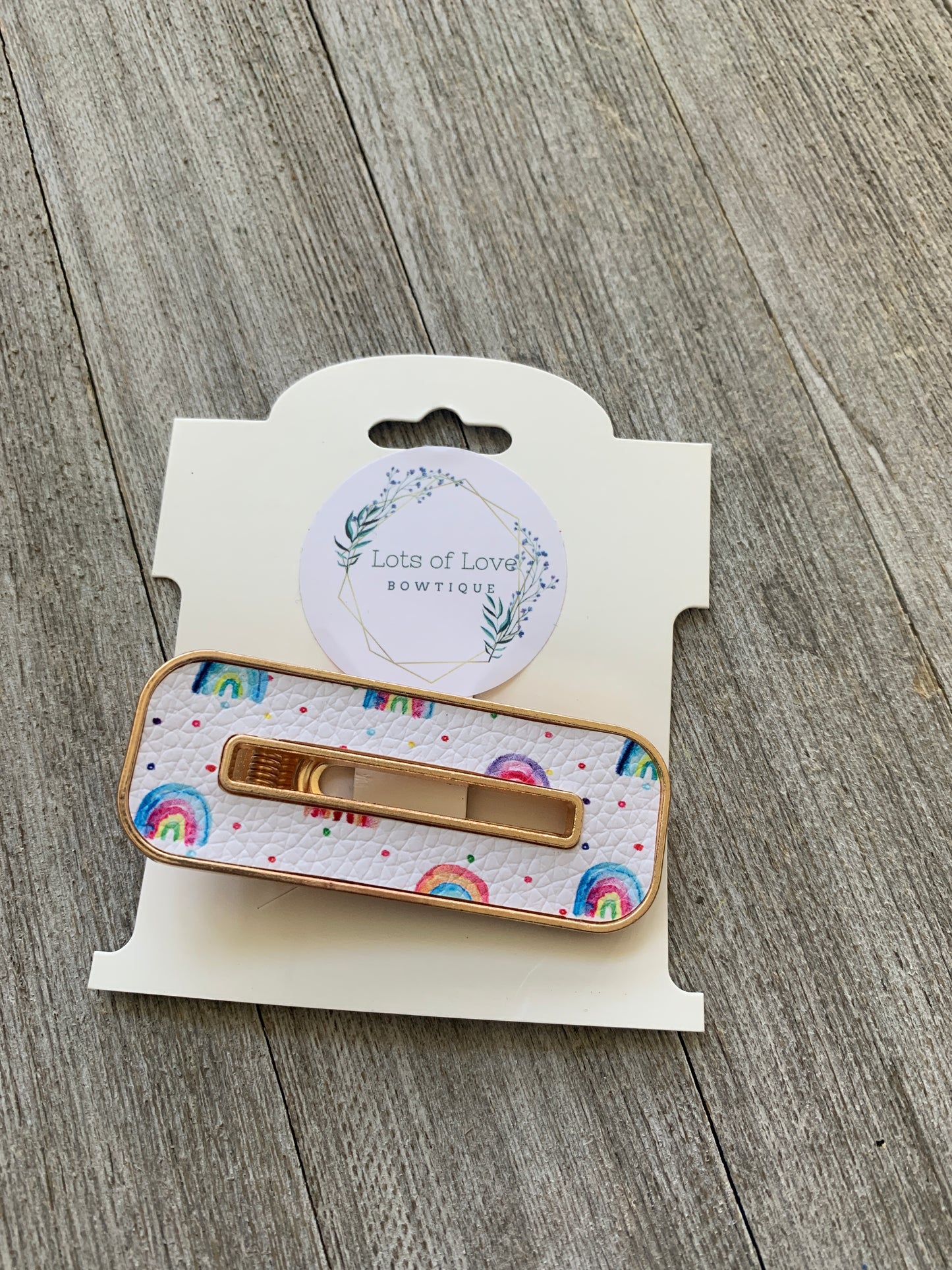 Rainbow Rectangle Clip