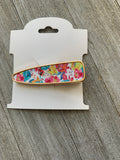 Colorful Floral Triangle Clip