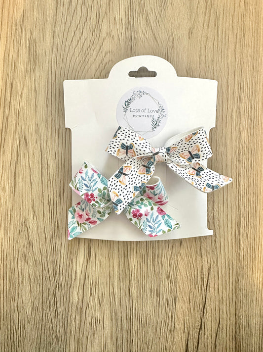 Butterfly Daysh and Floral Ponytail Set