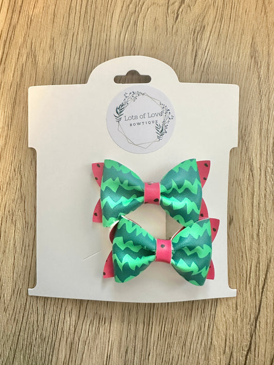 Watermelon Rind Jordyn Pigtail Set