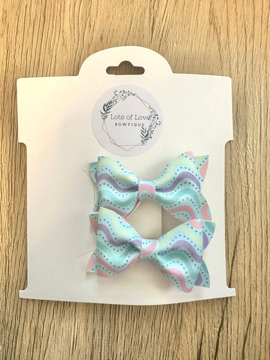 Pastel Wave Jordyn Pigtail Set