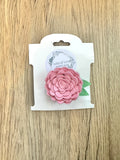 Light Pink Glitter Felt Flower Clip