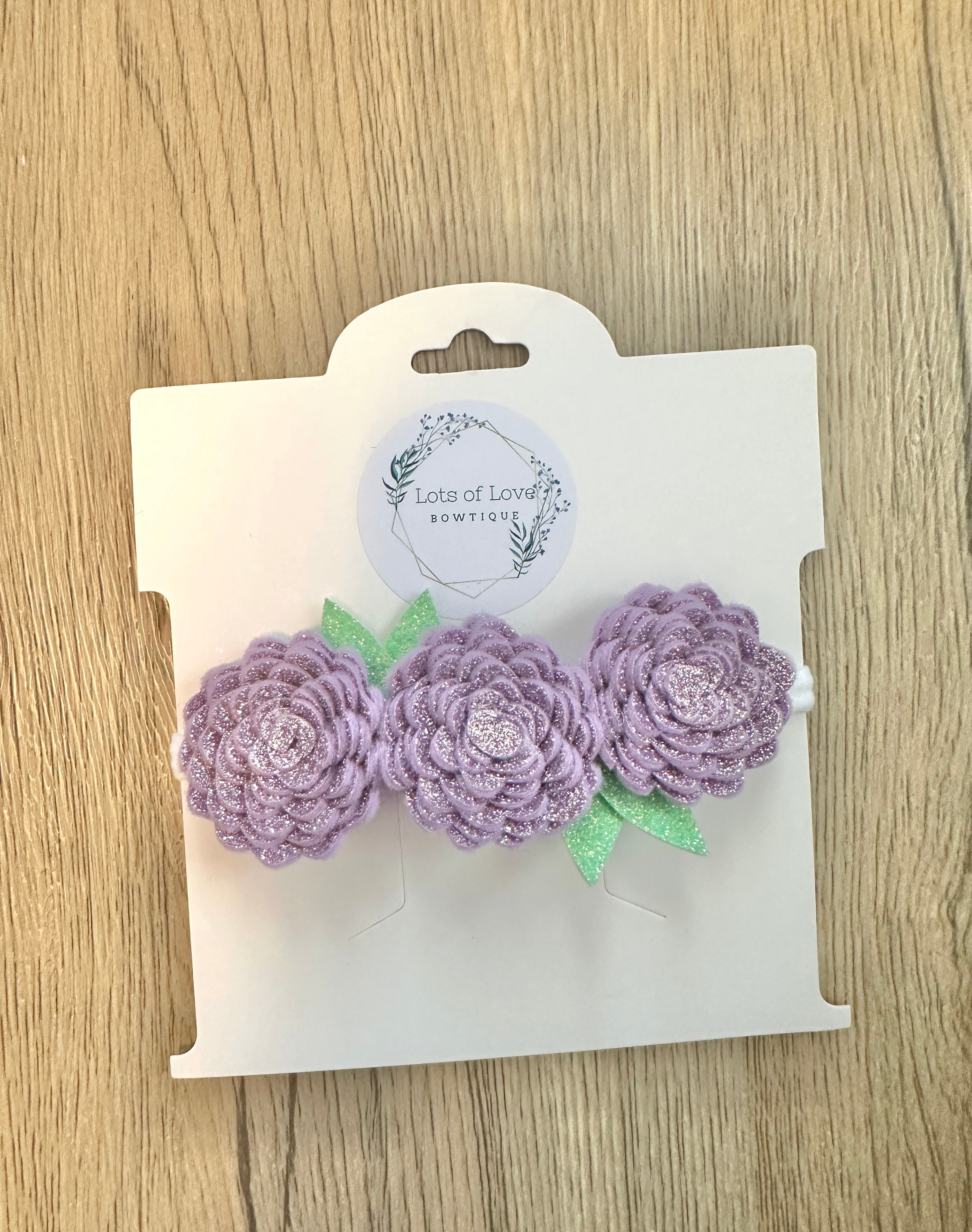 Light Purple Glitter Headband