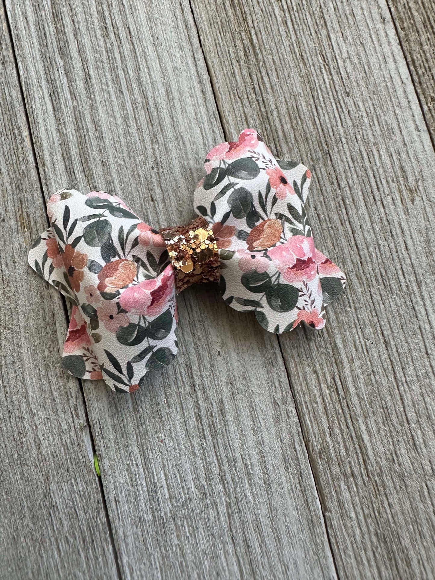 White Floral with Glitter Grace