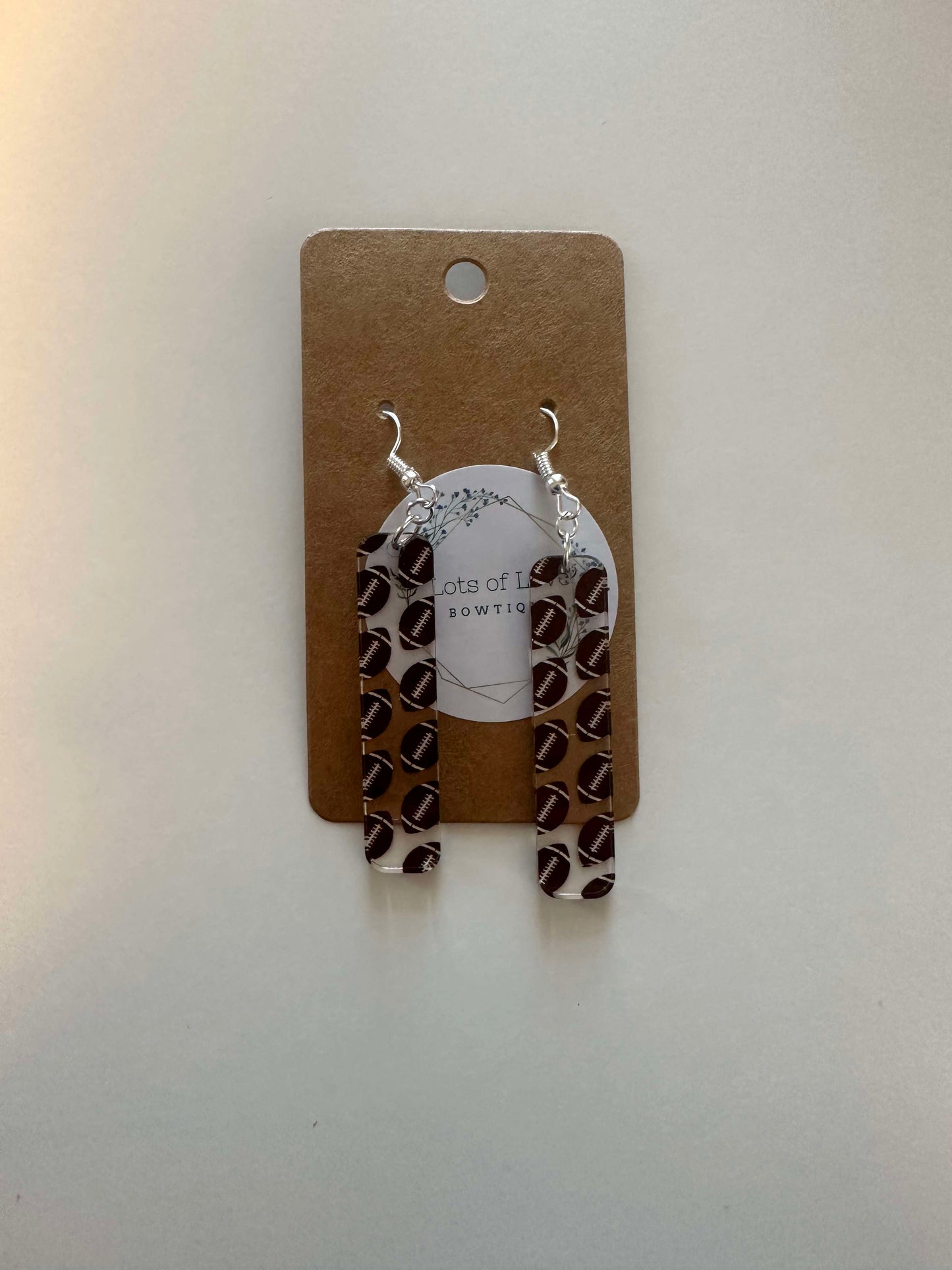 Football Bar Earrings