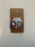 Football Small Oval Earrings
