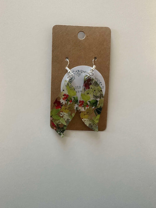 Holly Berry Swirl Earrings