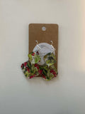 Holly Berry Double Diamond Earrings