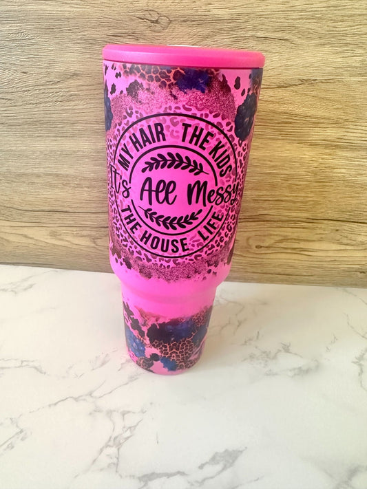 Fuscia It's All a Mess 3.0 40 oz