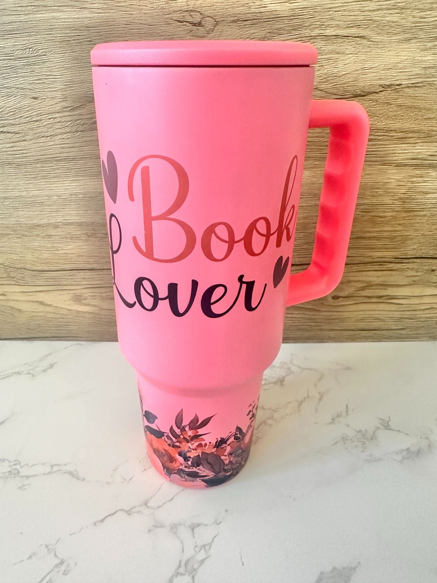 Coral Matte Book Lover 3.0 40 oz