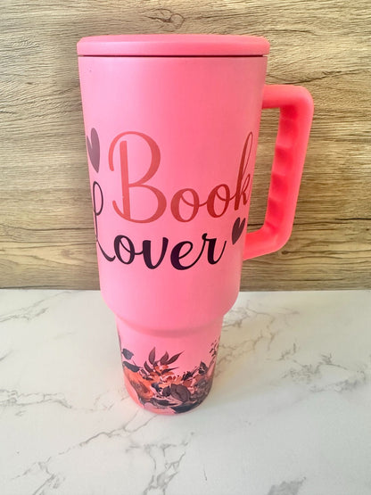 Coral Matte Book Lover 3.0 40 oz
