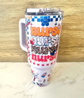 Lavender Checkered Nurse 4.0 40 oz