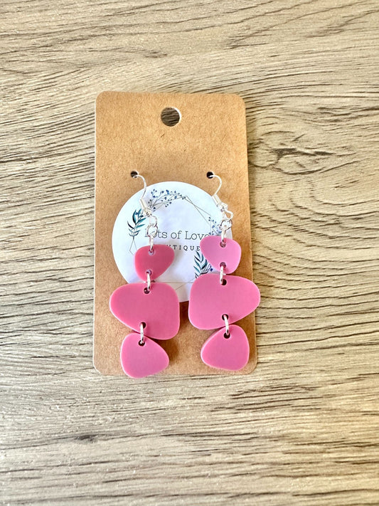 Matte Mullberry Pebbles Earrings