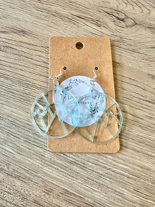 Sea Glass Cut out Sunrise Earrings