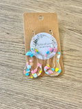 Terrazo Crazy Oval Earrings