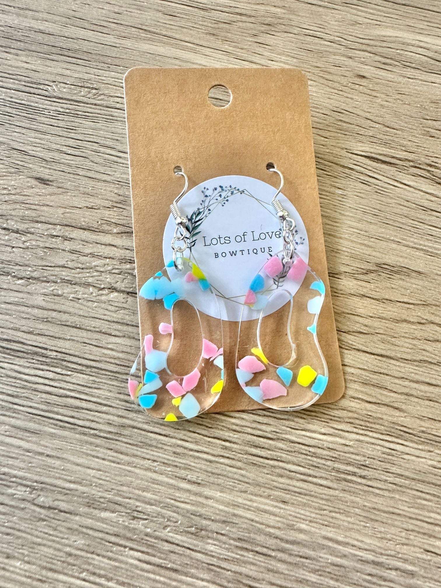 Terrazo Crazy Oval Earrings