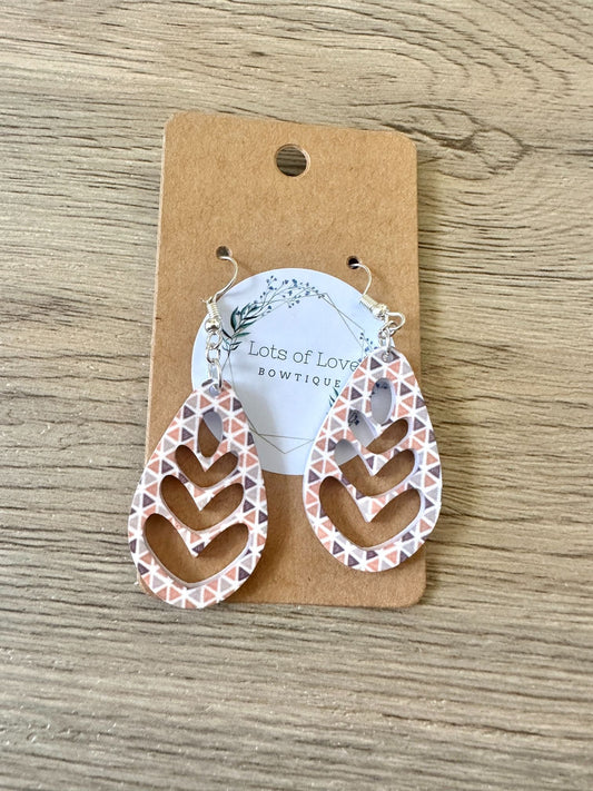Fall Triangle Teardrop Cut out Earrings