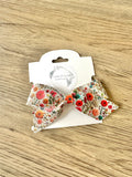 Bright Daisy Faux Embroidered Blakely Bow