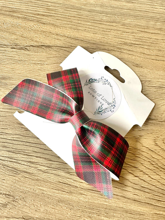 Red and Green Plaid Blakley Bow