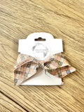 Tan Plaid Blakley Bow