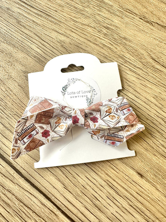 Books and Floral Blakely Bow